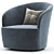 Infinity Swivel Chair: Sleek Design, Ultimate Comfort 3D model small image 4