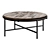 Elegant Barton Round Coffee Table 3D model small image 1