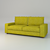 Green Soft Sofa 3D model small image 1