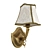 Italian Brass Wall Lamp 3D model small image 1