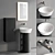 Duravit White Tulip Vanity Set 3D model small image 1