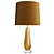 Sleek Orange Glass Table Lamp 3D model small image 1