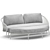 Outdoor DreamSeat Cuddle Sofa 3D model small image 2