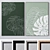 Large Wall Paintings Set - 4 Frames, Multiple Colors 3D model small image 1