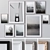 Modern Wall Art Set 1808: 3DS Max, V-Ray, Corona 3D model small image 1