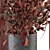 Red and Gray Vase and Plant Set 3D model small image 2