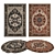 Versatile Set of 8 Rugs 3D model small image 1