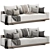 Luxury meets comfort with Kobe Sofa 3D model small image 1