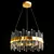 Elegant Carola Glass Pendant Lights 3D model small image 4