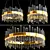 Elegant Carola Glass Pendant Lights 3D model small image 7