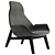 Ventura Lounge Chair: Stylish Comfort for Your Space 3D model small image 1