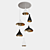 Elegant Swell Chandelier by Pablo Designs 3D model small image 4
