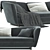 Minotti Seymour: Modern Designer Sofa 3D model small image 3