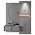 Luxury Bathroom 33: Elegant Design & Detailed Textures 3D model small image 2
