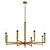 Elegant Mandeville Eight Light Chandelier 3D model small image 1