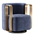 Elegant Kelly Bracelet Armchair: Perfect Blend of Style and Comfort 3D model small image 2