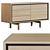 Flow Oak Chest of Drawers 3D model small image 2