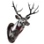 Sleek Steel Deer Sculpture 3D model small image 1