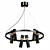 Industrial-Inspired Creative Loft Pendant 3D model small image 1