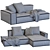 Navi Boca Modern Sofa 3D model small image 5
