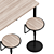  Adjustable Swivel Table Stool 3D model small image 4