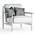 MG12 GAIA Armchair: Elegant and Comfortable 3D model small image 4
