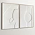 Dual Frame Elegance: Plaster Picture Holder 3D model small image 4