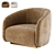 Luxury Fendi Casa Fanny Armchair 3D model small image 2