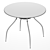 Finesia Glass/Chrome Kitchen Table 3D model small image 3