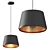 Modern Gray Pendant Light by Globe Electric 3D model small image 1