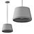 Modern Gray Pendant Light by Globe Electric 3D model small image 2