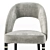 Elegant Houston Velvet Chair 3D model small image 3