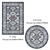 Versatile 8-Piece Rug Set 3D model small image 3