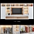 Elegant TV Wall Set 16- Modern Design 3D model small image 1