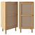 Oak Single Towel Cupboard 3D model small image 2