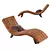 Vintage Eco Snake Daybed (Kare Design) 3D model small image 1