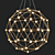 Sleek Hedron LED Pendant Light 3D model small image 1