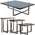 Fendi Infinito Coffee Tables Set 3D model small image 1