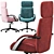 ErgoFlex Beautyrest Office Chair 3D model small image 3