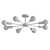 Mid-Century Modern Satellite Chandelier 3D model small image 2