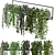 Modern Indoor Plants on Metal Shelf - Set 239 3D model small image 2