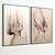 Elegant Plaster Dual Photo Frame 3D model small image 5