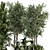 Rustic Concrete Pot Indoor Plants - Set 506 3D model small image 4