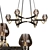 Elegant Montalembert Chandelier 3D model small image 1