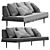 Modern Casara Daybed: Stylish Comfort 3D model small image 1