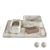 Elegant Arabescato Marble Bath Set 3D model small image 2