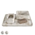 Elegant Arabescato Marble Bath Set 3D model small image 6