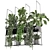 Metal Box Hanging Plants Set - Indoor Décor 3D model small image 2