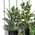 Metal Box Hanging Plants Set - Indoor Décor 3D model small image 3