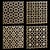 Square Decorative Panel Set 600x600mm 3D model small image 1